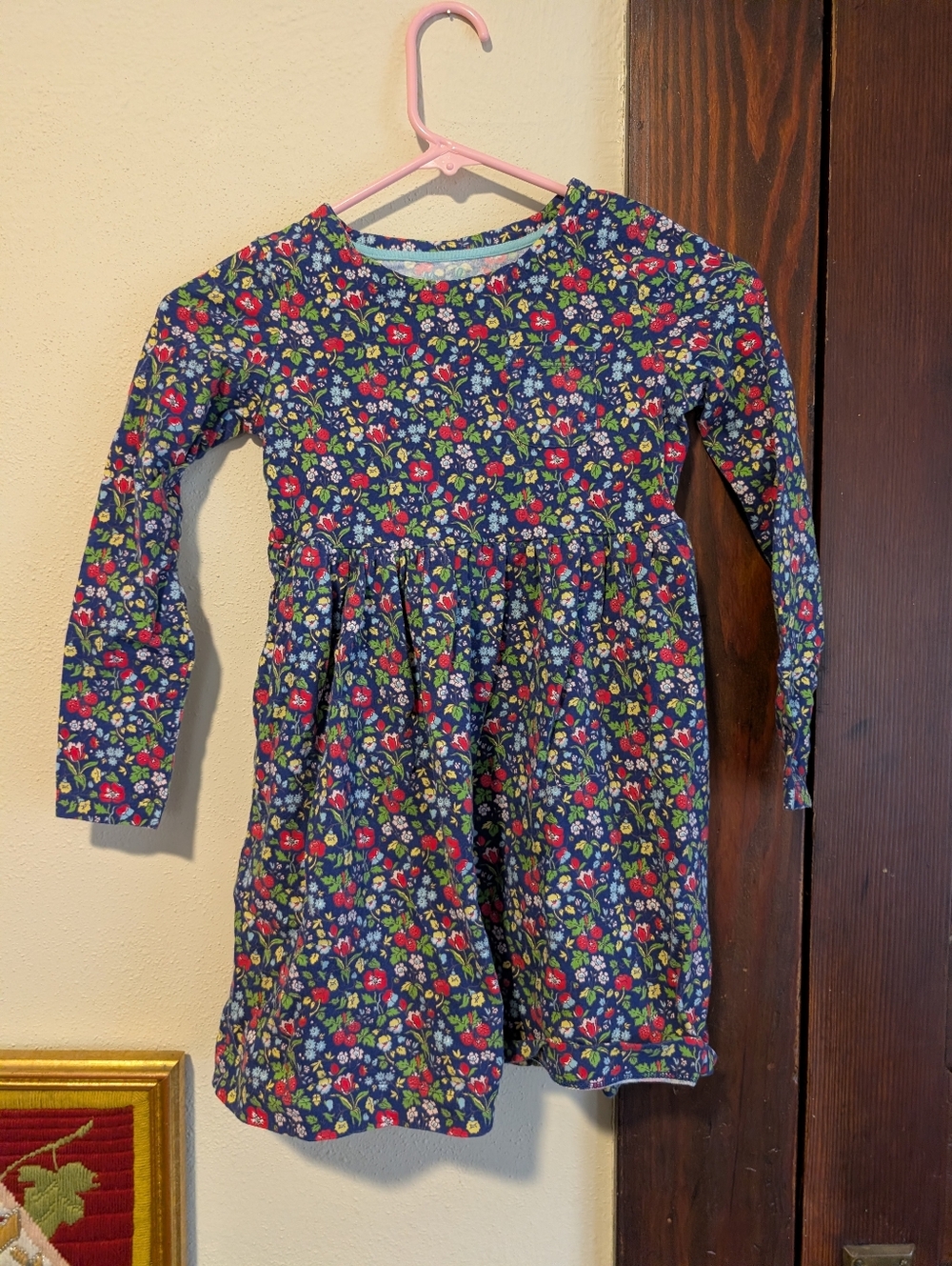 Mini‎ Boden Floral A-line Long Sleeve Dress (With Pockets!)
